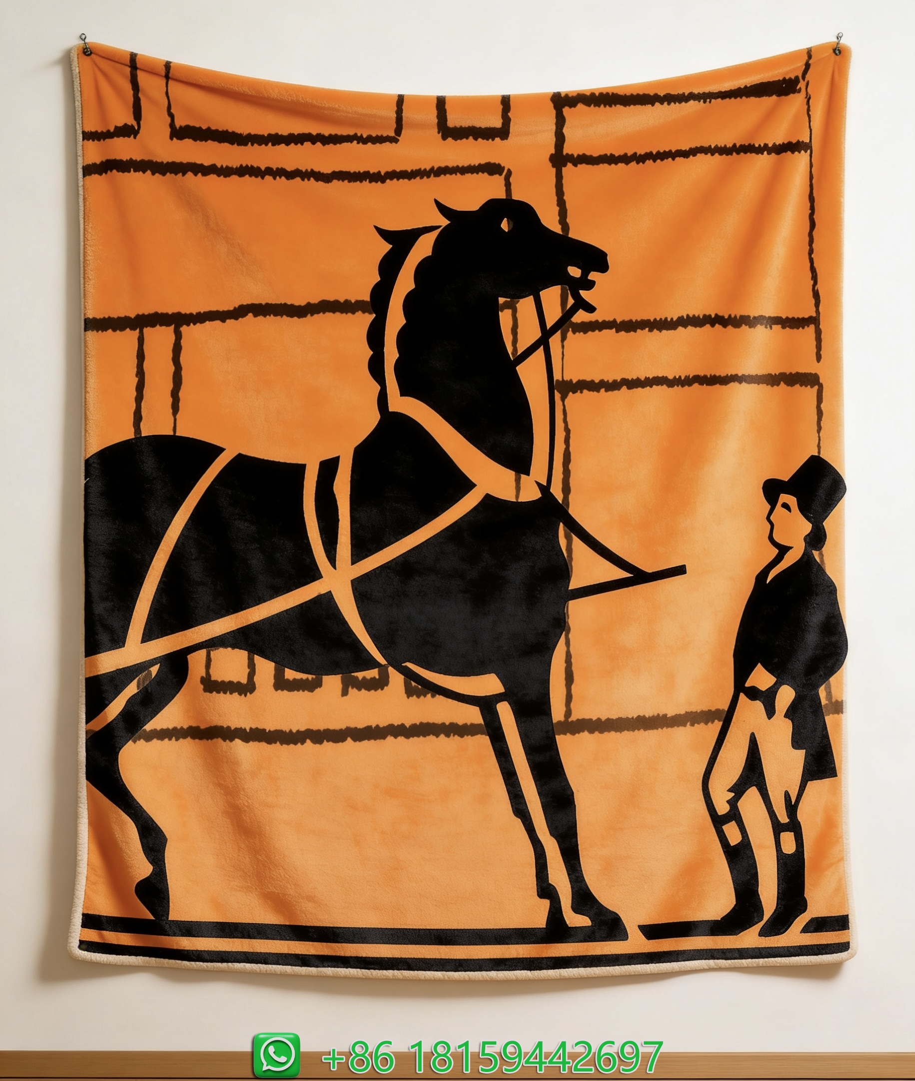 Hermes Throw Blankets